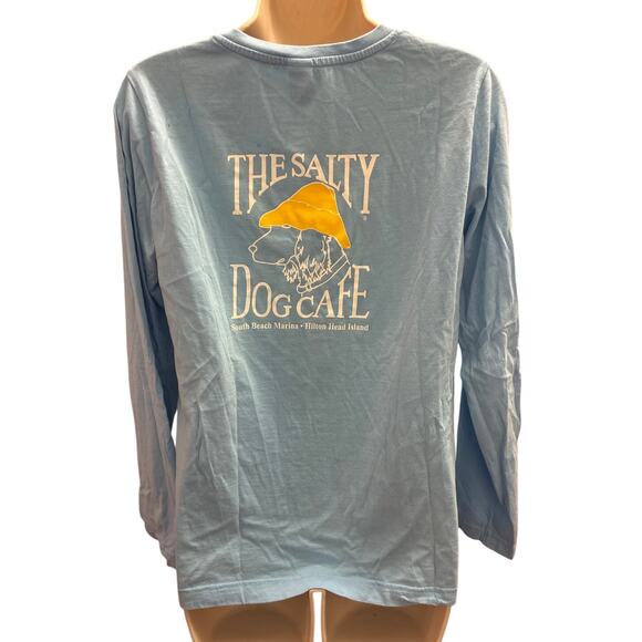 LAT Light Blue Salty Dog Long Sleeved T Shirt Size Large - Picture 2 of 6